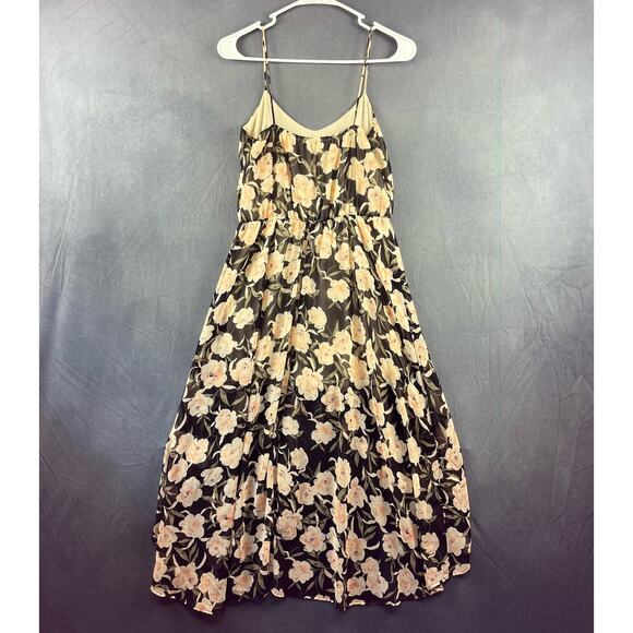 Foreign Exchange Dress Floral Chiffon Sz Small Sheer Summer Spaghetti StrapY2K - Picture 2 of 9